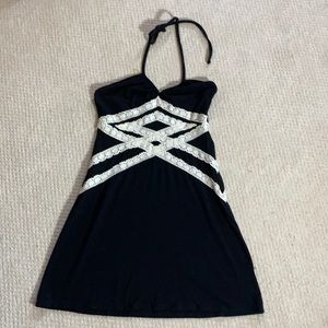 GUESS halter mini dress